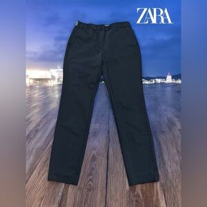 ZARA, Black Tailored Pants, Small